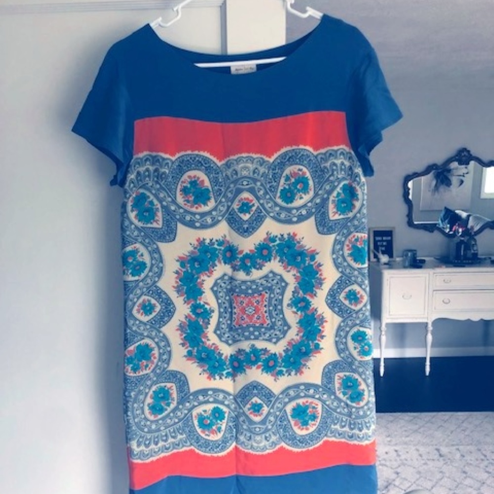 Anthropologie Silk Shift Dress